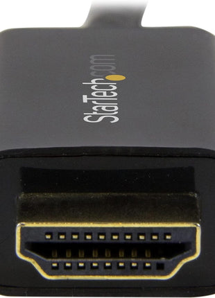 StarTech.com 10ft (3m) DisplayPort to HDMI Cable - 4K 30Hz - DisplayPort to HDMI Adapter Cable - DP 1.2 to HDMI Monitor Cable Converter - Latching DP Connector - Passive DP to HDMI Cord (DP2HDMM3MB)