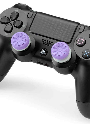 KontrolFreek FPS Freek Galaxy Purple for PlayStation 4 (PS4) and PlayStation 5 (PS5) | Performance Thumbsticks | 1 High-Rise, 1 Mid-Rise | Purple