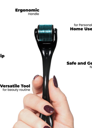 ROSELYNBOUTIQUE Derma Roller for Hair Beard Facial Skin Face Body Scalp 540 Titanium Microneedle for Men Women 0.25mm Cosmetic Beauty Instrument