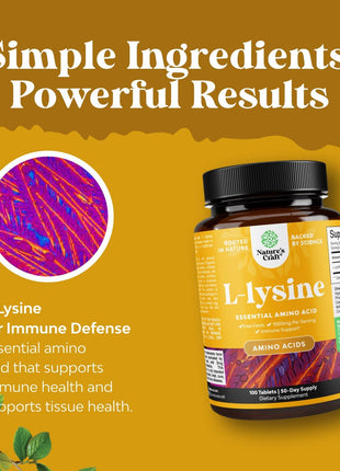 Bundle of Pure SAM E Supplement 150mg - Nootropic Same 150mg Per Serving for Memory & Brain Support and L Lysine 1000mg Free Form - L-Lysine Supplement for Eye Health Lip Care Collagen Synthesis