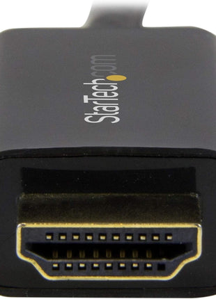StarTech.com 3ft (1m) DisplayPort to HDMI Cable - 4K 30Hz - DisplayPort to HDMI Adapter Cable - DP 1.2 to HDMI Monitor Cable Converter - Latching DP Connector - Passive DP to HDMI Cord (DP2HDMM1MB)