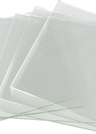 System 96-2 Inch Clear Fusible Glass Squares, 96 COE- 6 Pack