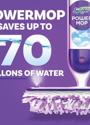 Swiffer PowerMop Floor Cleaning Solution with Unstopables Fresh Scent, PowerMop Refills, Floor Cleaner for Mopping, 25.3 fl oz, 2 Pack