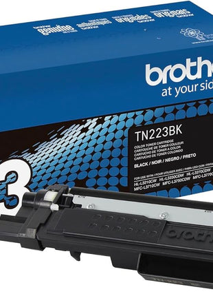Brother Genuine TN223BK, Standard Yield Toner Cartridge, Replacement Black Toner, Page Yield Up to 1,400 Pages, TN223, Amazon Dash Replenishment Cartridge