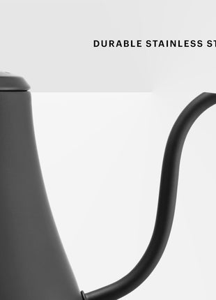 Bodum 27oz Bistro Gooseneck Electric Water Kettle, Pour Over Coffee & Tea, Stainless Steel, Matte Black