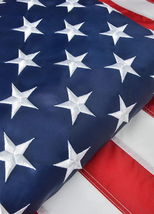 American Flag 4x6 FT, US Flags USA High Wind with Embroidered Stars, Sewn Stripes, Brass Grommets, Durable USA Flag Outdoor Outside