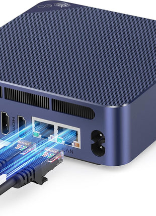 Beelink Mini PC,Mini S12 N95 Intel Alder Lake-N95 (up to 3.4GHz),12GB LPDDR5 512GB SATA3 SSD Mini Desktop Computer, Support 4K@60Hz Dual HDMI Display, 2.5G LAN/USB3.2/Low-Power Home/Office Micro PC