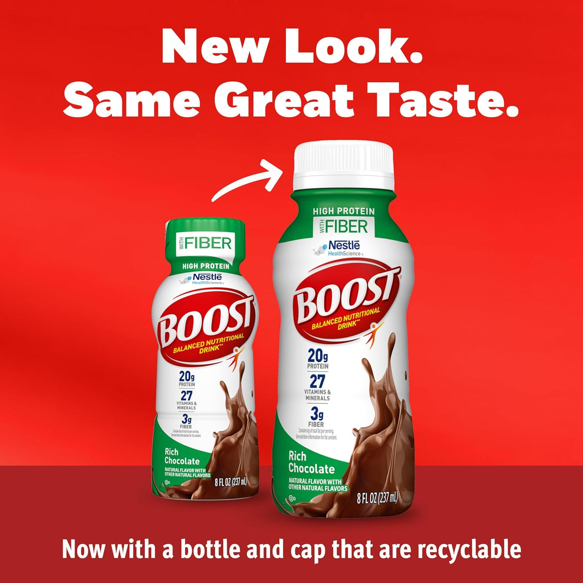 BOOST High Protein with Fiber Ready to Drink Complete Nutritional Drin ...