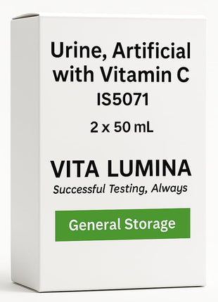 VITA LUMINA 50mL x 2 Pouches - Synthetic Urine for Urinalysis - Fake Pee Sub Solution with Vitamin C - Clean Artificial Urine Substitute for Education and Testing