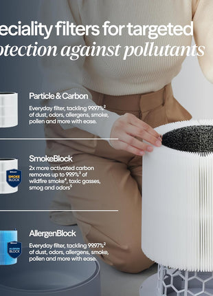 BLUEAIR Blue Pure 311i Max Smart Air Purifier for Medium Rooms up to 2,107 Sq Ft HEPASilent Air Cleaner for Pets Allergies Smoke & Dust WiFi Air Purifier with Auto Mode Quiet Air Purifier for Bedroom