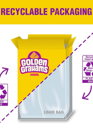 Golden Grahams Breakfast Cereal, Whole Grain, Giant Size, 27.6 oz | Graham Cracker Taste, 14g Whole Grain per Serving, 12 Vitamins per Serving, Great for Snack Recipes