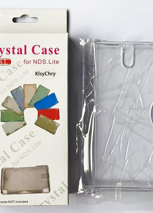 Transparent Hard Shell Case Cover Compatible with Nintendo DS Lite NDSL, Replacement Protective NDS Lite Crystal Clear Housing Case(Not for Nintendo DS or Dsi)