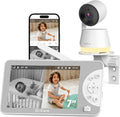 Dr.Care LumiView Max Smart WiFi Baby Monitor - 7inch 1080P FHD & 2K Camera, Privacy Mode, Cry & Motion Detection, 6000mAh Removable Battery, RGB Night Light, Snapshot & Video Recording, HD Night Vision