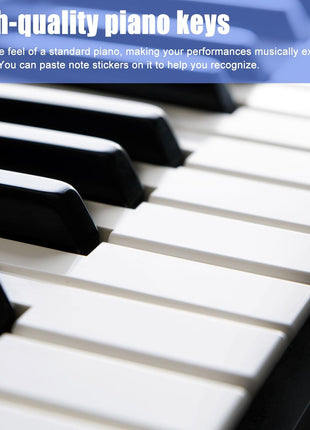 61 Key Keyboard Piano, Portable Electronic Keyboard Piano for Beginners