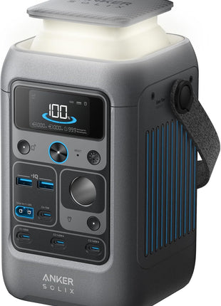 Anker SOLIX C300 DC Power Bank Station, Outdoor 288Wh Portable Power Station, LiFePO4 Battery, 300W Solar Generator, for Camping, Traveling, and Emergencies (No Wall Charger Included)
