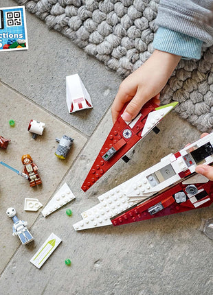 LEGO Star Wars OBI-Wan Kenobi's Jedi Starfighter 75333 Building Toy Set - Features Minifigures, Lightsaber, Clone Starship from Attack of the Clones, Great Gift for Kids, Boys, and Girls Ages 7+