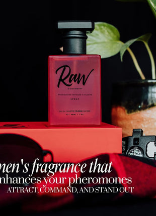 RawChemistry Raw Pheromone Infused Men's Cologne, 1 oz Spray – Long-Lasting
