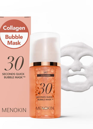 MENOKIN 30 Seconds Bubble Mask LIFT, Collagen Firming Face Mask, 2.36 fl oz