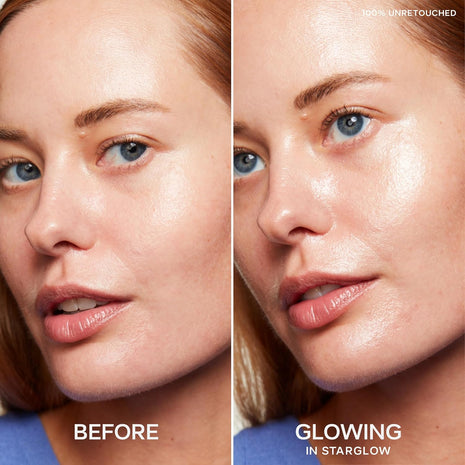 Saie Glowy Super Gel Trio - Mini Starglow, Sunglow & Roseglow (0.5 oz Each) - Hydrating Makeup Primers & Illuminating Serums with Vitamin C + Squalane for Dewy, Radiant Skin