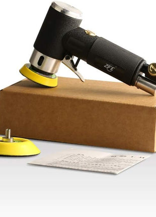 1/2/3 Inch Random Orbital Air Sander, Mini Pneumatic Sander for Auto Body Work, High Speed Air Powered Polisher with 15 Polishing Buffing Pads,18 Sandpapers