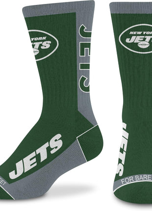 For Bare Feet NFL Unisex Kids Nfl Mvp Crew Sock Youth
