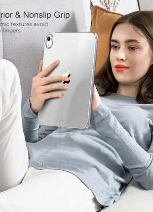 MoKo Clear Case for iPad (A16) 11th Generation 2025, Clear | for iPad 10th Gen 10.9 inch 2022, Light Soft TPU Anti-Scratch Ultra Clear Cover, Shockproof Transparent Flexible Back Cover