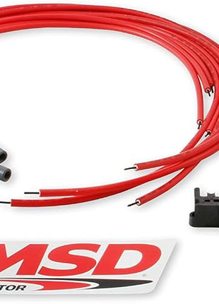MSD 31189 Super Conductor Spark Plug Wire Set, Multi-Angle Plug, HEI Cap