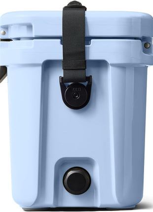 YETI Roadie 15 Hard Cooler with DoubleDuty Shoulder Strap, Big Sky Blue
