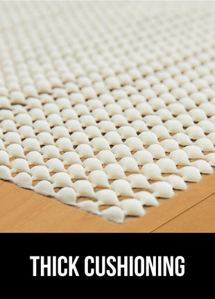 GORILLA GRIP Strong Rug Pad Gripper, US Designed, Grips Keep Area Rugs Safe and in Place, Thick, Slip and Skid Resistant Pads for Hard Floors, Under Carpet Mat Cushion and Hardwood Protection 2x3 FT