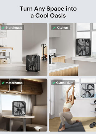 PELONIS 20 Inch Box Fan for Bedroom– 3 Speeds, 25ft/s, Floor Fan, Window Fan, Table Fan, Desktop Fan with Superior Air Throw (2295 CFM), Lightweight, 5 Blades, suitable for Office, Living Room, Garage