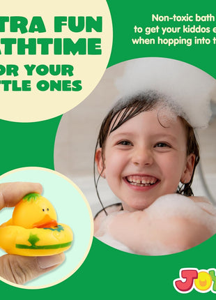 JOYIN 30 Pcs Rubber Ducks, Random Assortment Ducks Bulk with Mesh Carry Bag, Mini Rubber Duckies for Baby Bath Toys, Kids Toddler Summer Pool Toys Birthday Gifts Party Favors