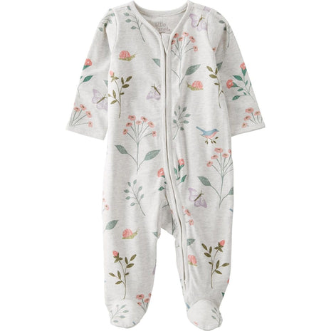 little planet by carter's unisex-baby Sleep and Play made with Organic Cotton, Botanical Butterfly Print, 3M
