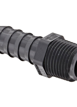 Spears 1436 Series PVC Tube Fitting, Adapter, Schedule 40, Gray, 1-1/2 inch Barbed x NPT Male