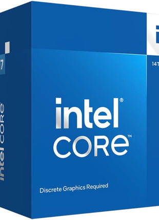 Intel Core i7-14700F Desktop Processor 20 cores (8 P-cores + 12 E-cores) up to 5.4 GHz