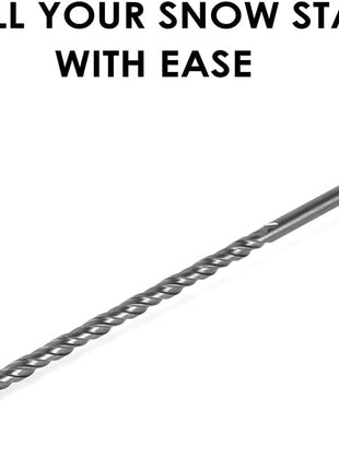 Polar Snow Products 12 inch Driveway Stake Installation Bit -Easily Install Your Snow Stakes in Frozen and Rocky Soil
