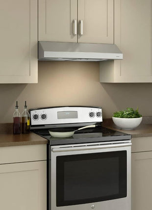 Broan-NuTone BCSD130SS Glacier Range Hood with Light, Exhaust Fan for Under Cabinet, Stainless Steel, 30-inch, 300 Max Blower CFM