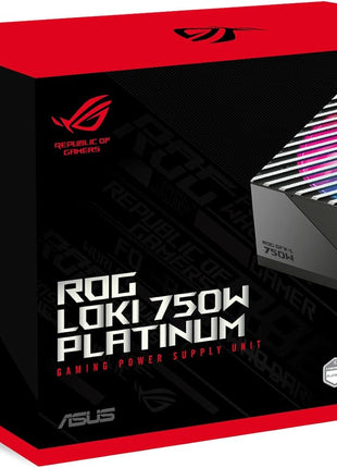 ASUS ROG Loki SFX-L 750W Platinum (Fully Modular Power Supply, 80+ Platinum, Lambda A Certified, 120mm PWM ARGB Fan, Aura Sync, ATX 3.0 Compatible, PCIe 5.0 Ready, 10 Year Warranty)