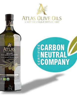 Atlas 1 LT Cold Press Extra Virgin Olive Oil with Polyphenol Rich from Morocco | Newly Harvested Unprocessed from One Single Family Farm | Moroccan Organic EVOO Trusted by Award-Winning Chefs