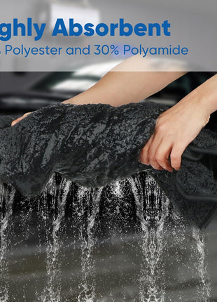 HOMEXCEL Professional Car Drying Towel (36 inchx 24 inch) with Twisted-Loop Technology, 1200GSM for a Streak-Free Finish – Microfiber Towels for Cars, Trucks, SUVs, RVs and Motorcycles