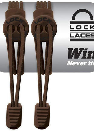 LOCK LACES (Elastic Shoelace and Fastening System) (Black)
