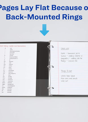 Avery Standard View 3 Ring Binder, 1" Round Rings, 175-Sheet Capacity, 1.4 Inch Wide Spine, 1 White Binder, Ideal for Lightweight Organization and Occasional Referencing (05711)