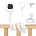 Flexible Baby Monitor Mount Compatible with Nanit Pro Smart Camera Nanit Flex Multi Stand Adjustable Baby Camera Stand with Type-C Charging Port and 10FT Power Cable Flexible Clip clamp Holde