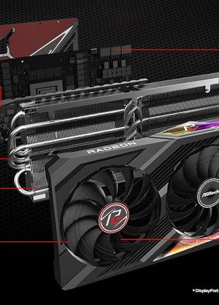 ASRock AMD Radeon RX 7900 XTX Phantom Gaming 24GB OC GDDR6 Graphics Card DisplayPort HDMI 384-Bit