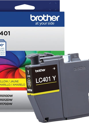 Brother Genuine LC401Y Standard-Yield Yellow Ink Cartridge