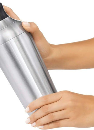OXO Steel Cocktail Shaker with Strainer, Stainless Finish - 24 oz Capacity | Bar Tool, Easy-Grip Design, Home Bar, Bartending Equipment, Beginner-Friendly, Leak-Proof, Single Wall Shaker