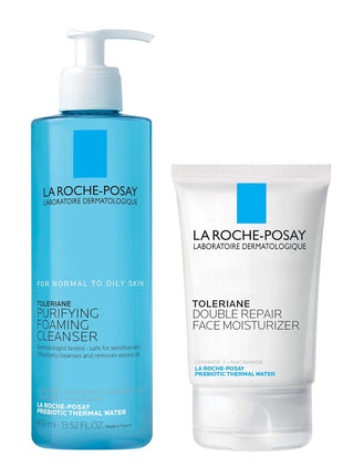 La Roche-Posay Toleriane Purifying Foaming Facial Cleanser, Oil Free Face Wash for Oily Skin and for Sensitive Skin with Niacinamide, Pore Cleanser Won't Dry Out Skin, Unscented