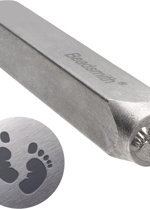The Beadsmith Steel Design Stamps - Jewelry Stamping Tools, Bigfoot Design, 2.25 Inches w/ 6 mm Base