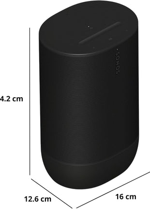 Sonos Move 2 - Black - Wireless Portable Bluetooth Speaker