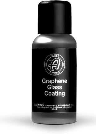 Adam's Polishes Graphene Glass Coating (30ml) - Advanced Rain Windshield Water Repellent for Cars, Shower Doors Mirrors and Other Glass Surfaces | Long Lasting Hydrophobic Graphene Ceramic Coating