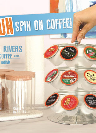 Two Rivers Coffee Flavored Coffee Pods Compatible with Keurig K Cup Brewers, Assorted Variety Pack Flavored Coffee, 40 Count
